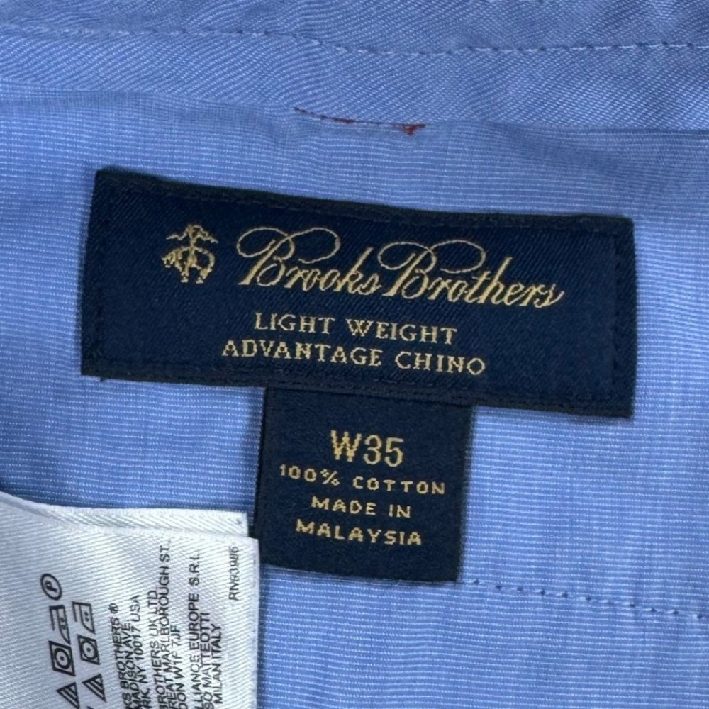 Brooks Brothers Mens 35 Advantage Chino Shorts Red Cotton Lightweight - Picture 2 of 8